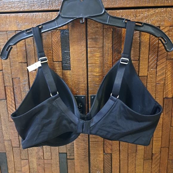 NWT Ambrielle Everyday Bra 38D Black Full Coverage Adjustable Full Figure Smooth - Picture 11 of 12